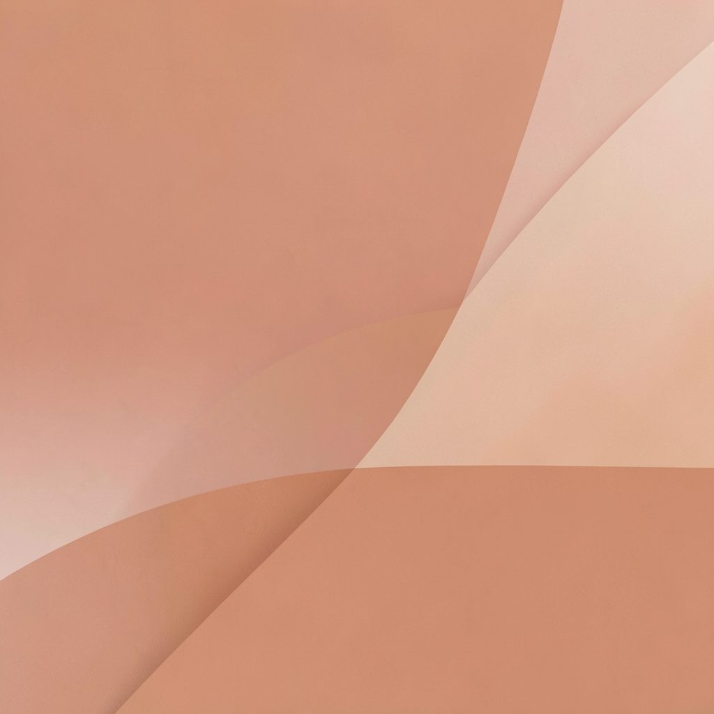 Soft terracotta and blush abstract composition with gentle tonal transitions and a warm, inviting editorial aesthetic.